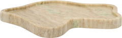 Marble tray by Meridian Furniture with elegant natural marble surface and sleek design, ideal for serving or decorative use.
