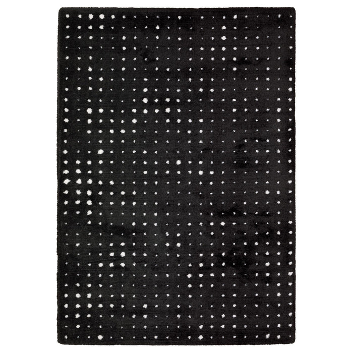 10' X 13' Geometric Area Rug - Black And Ivory