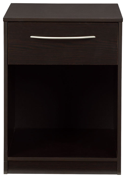 Finch - One Drawer Night Stand - Black