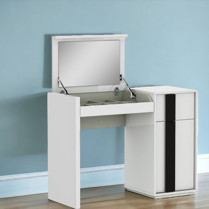 Iron Vanity Dresser - White