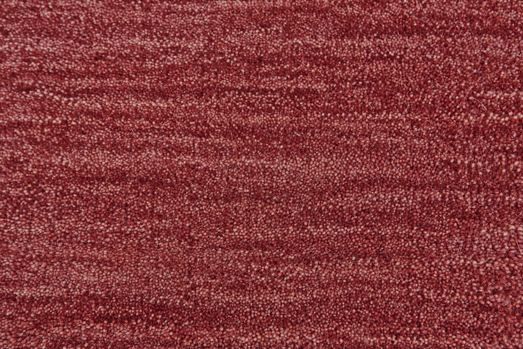 10' Round Wool Hand Woven Area Rug - Red