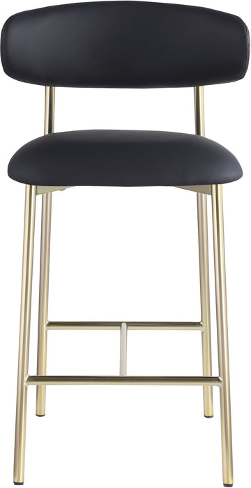 Lupita - Counter Stool With Brushed Gold Frame (Set of 2)
