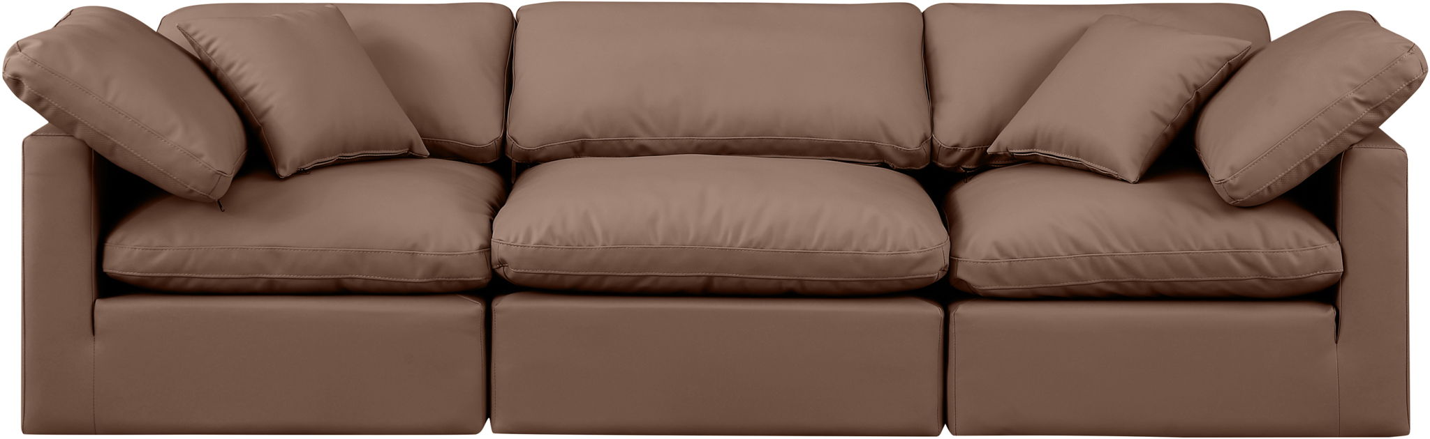 Indulge - Faux Leather 3 Seat Modular Sofa