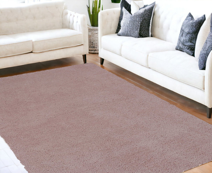 8' x 11' Hand Woven Area Rug - Rose Pink