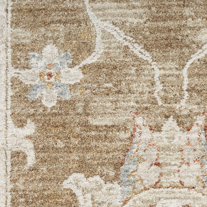 8' X 10' Floral Distressed Area Rug (564169) - Brown