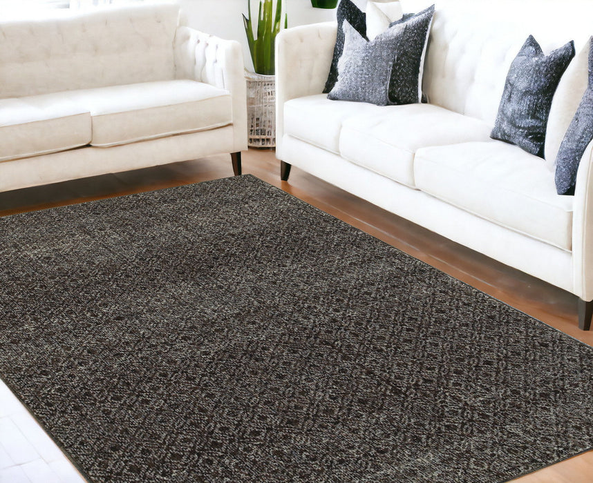5' x 7' Geometric Power Loom Area Rug - Gray
