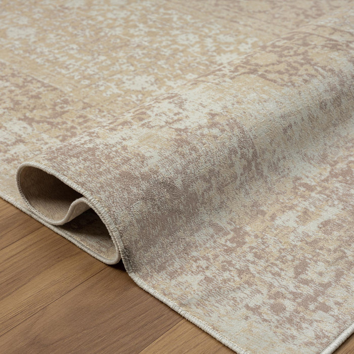 2' X 5' Medallion Runner Rug (534006) - Beige