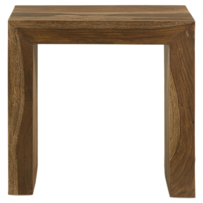 Odilia - Rectangular Solid Wood End Table - Auburn