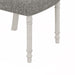 Set of two Giga Tannen dining side chairs in white and gray with sleek modern design, perfect for kitchen or dining room.