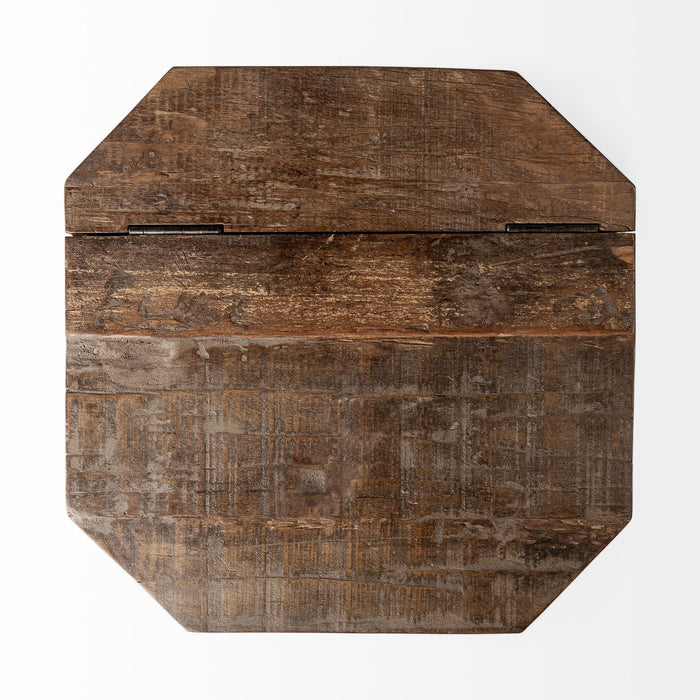 21" Solid Wood End Table - Brown
