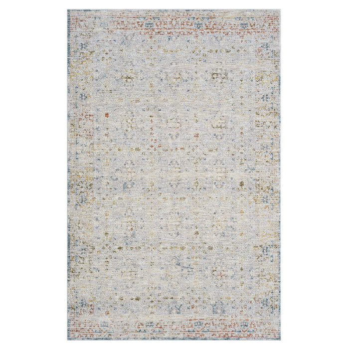 10' x 14' Floral Area Rug - Blue And Ivory