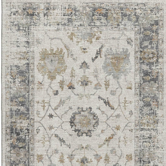 10' X 14' Oriental Washable Area Rug With UV Protection (709878) - Ivory / Taupe / Gray