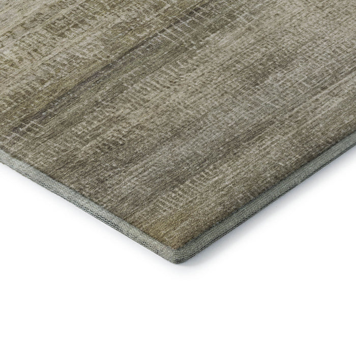 10' X 14' Abstract Washable Area Rug With UV Protection (717386) - Taupe / Beige