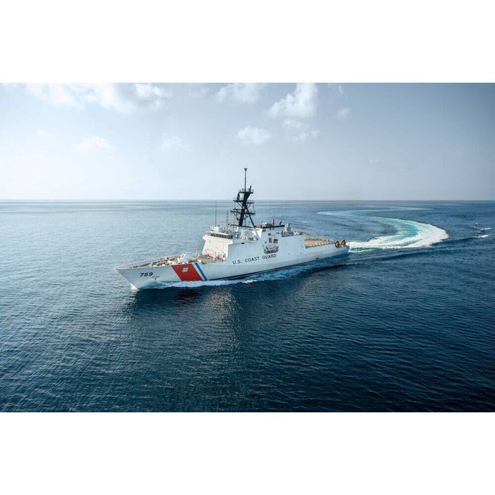 Hand Painted Model Boat (624489) - White