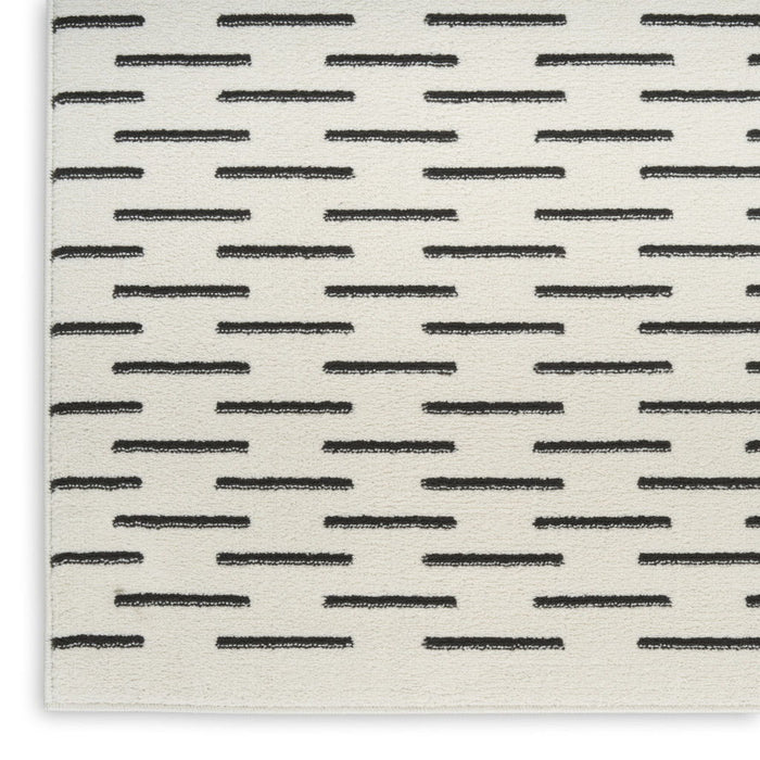 8' X 10' Geometric Area Rug (572962) - Ivory
