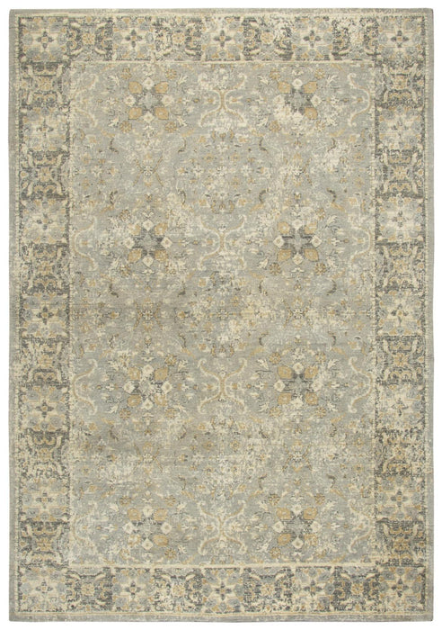 9' X 12' New Zealand Lambs Wool Oriental Hand Carved Handmade Area Rug (747473) - Gray / Brown / Beige