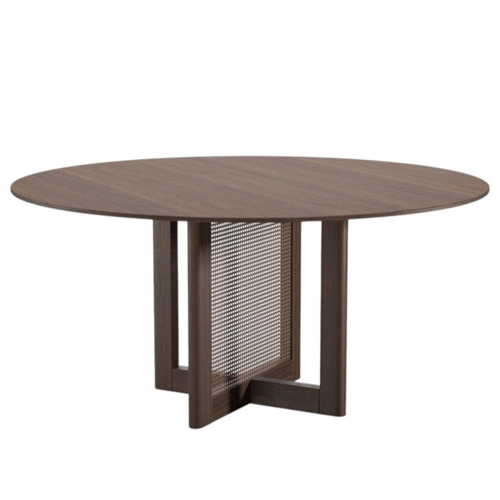 59" Solid Wood Rounded Bar Table - Brown