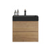 Giga Alice natural oak bathroom vanity with integrated sink, wall-mounted design, large storage, modern style, one-piece basin.