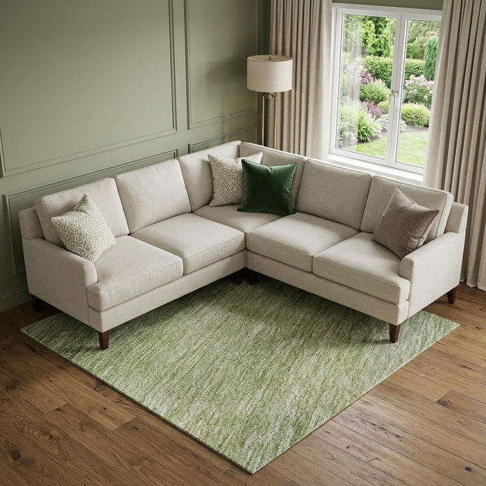 10' X 14' Ombre Washable Area Rug With UV Protection (673795) - Green / Ivory