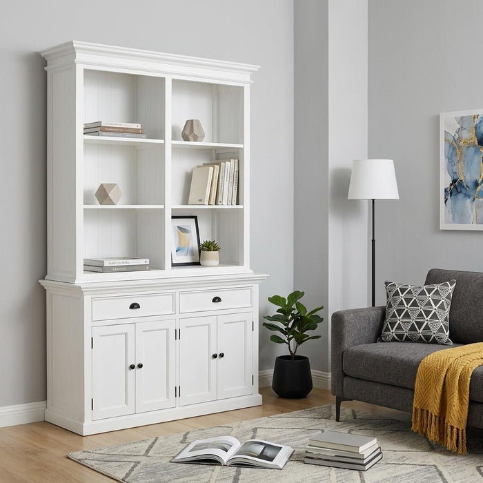 Adjustable Four Tier Bookcase (397122) - White