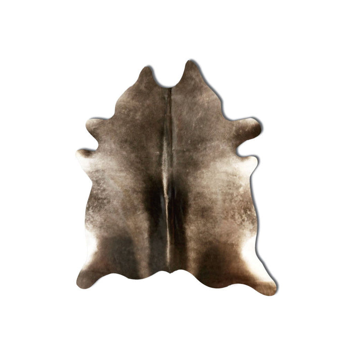 5' x 7' Hand Knotted Cowhide Area Rug - Brown Cowhide