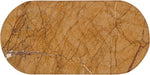 Marble tray from Meridian Furniture Carrell collection, featuring a sleek genuine marble surface with rounded edges.