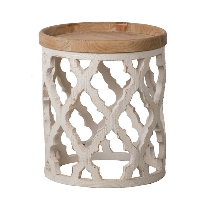 Stylish Rustic Round Wooden Table