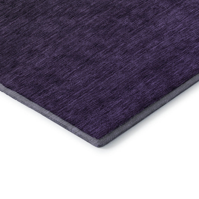 10' X 14' Ombre Washable Area Rug With UV Protection (667312) - Eggplant / Charcoal