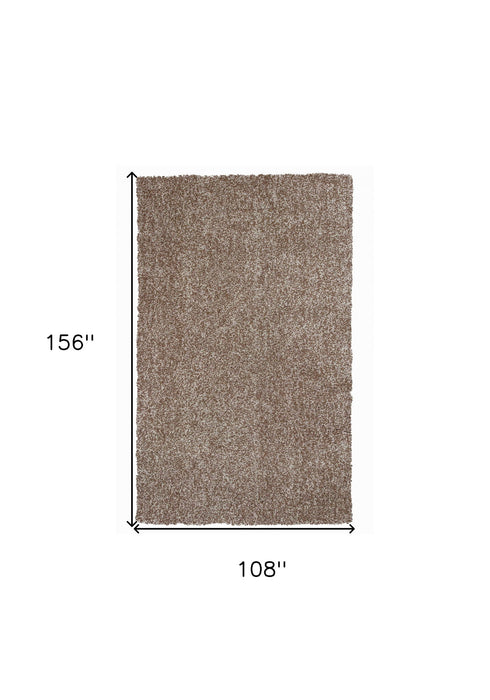 9' x 13' Hand Woven Polyester Area Rug - Beige
