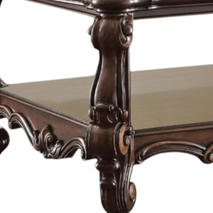 Manufactured Wood Coffee Table With Storage - Cherry Oak