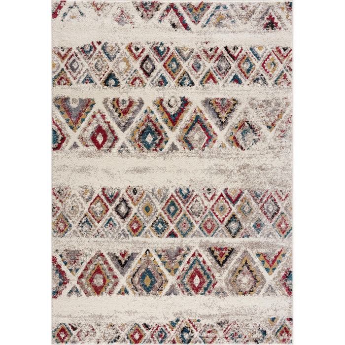 8' x 11' Southwestern Area Rug - Cream