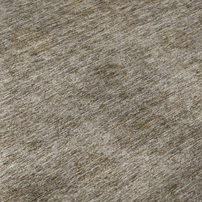 10' X 14' Abstract Washable Area Rug With UV Protection (688099) - Brown / Beige