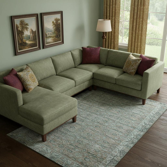 10' X 14' Oriental Washable Area Rug With UV Protection (700577) - Teal / Gray