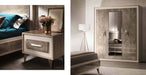 Light brown and beige ESF ArredoAmbra accent nightstand with sleek design and smooth surface.