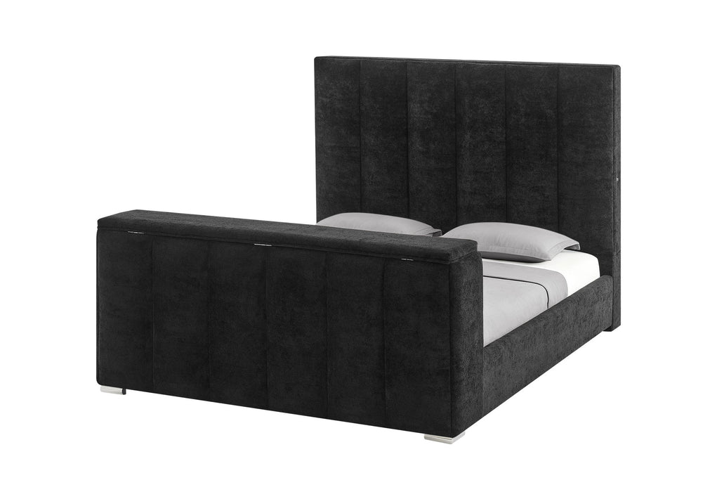 Serenity - 5 Piece King Bedroom Set - Black / Dark Gray