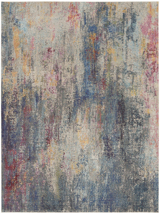 9' X 12' Abstract Area Rug (551359) - Blue
