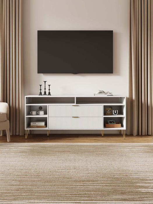 Manhattan Dumbo - Fluted TV Stand