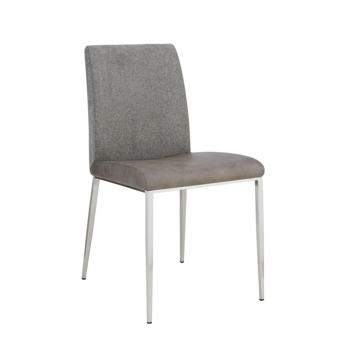 Stainless Steel Chairs (Set of 2) - Light Gray