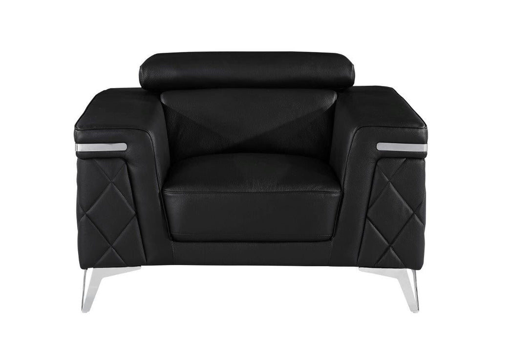 42" Metallic Arm Chair - Silver