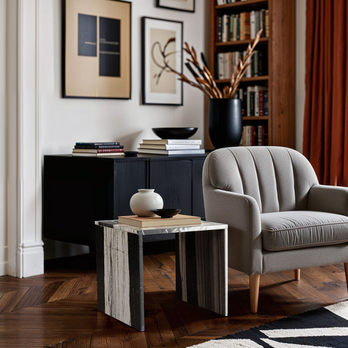 Vernazza - Marble Table - Panda