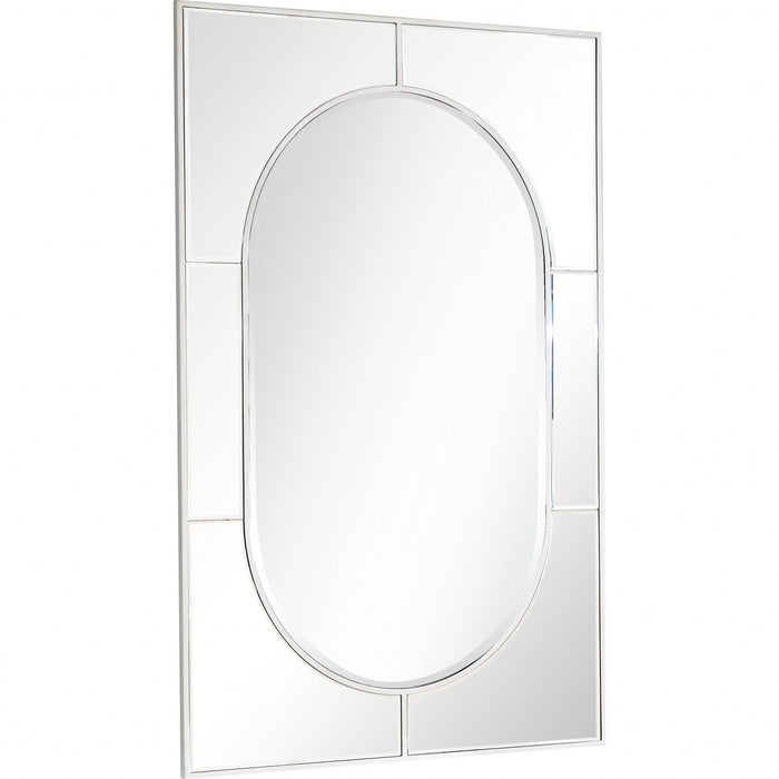 48" Metal Framed Accent Mirror - Silver