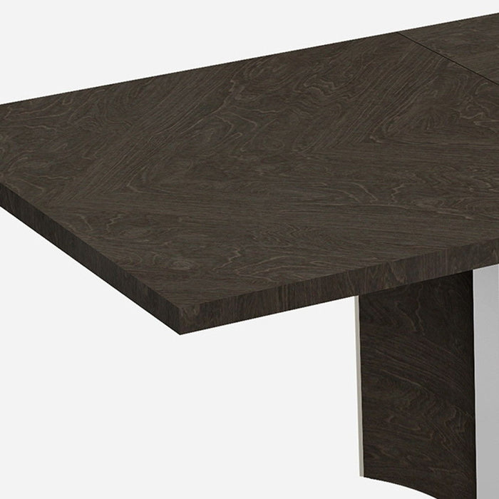 99" Solid Wood Dining Table - Gray / Brown