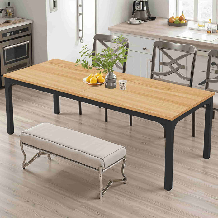 Solid Wood Dining Table - Brown