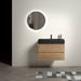 Giga Alice natural oak bathroom vanity with integrated sink, wall-mounted design, large storage, modern style, one-piece basin.