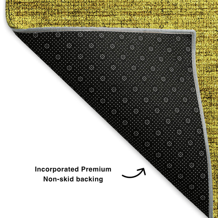 5' X 8' Ombre Washable Area Rug With UV Protection (650400) - Purple / Blue / Gold