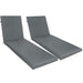 Giga outdoor chaise lounge cushion set with back and seat cushions for patio furniture, in neutral fabric with plush padding