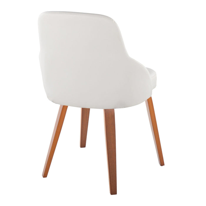 York - Upholstered Chair (Set of 2) - Walnut Wood Legs