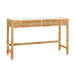 Modern Amara writing desk by TOV Furniture featuring a sleek wooden surface and minimalist design for home office use.