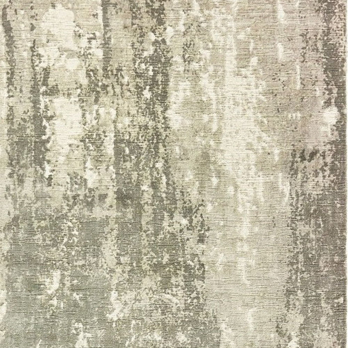9' x 12' Abstract Splash Indoor Area Rug - Gray And Ivory