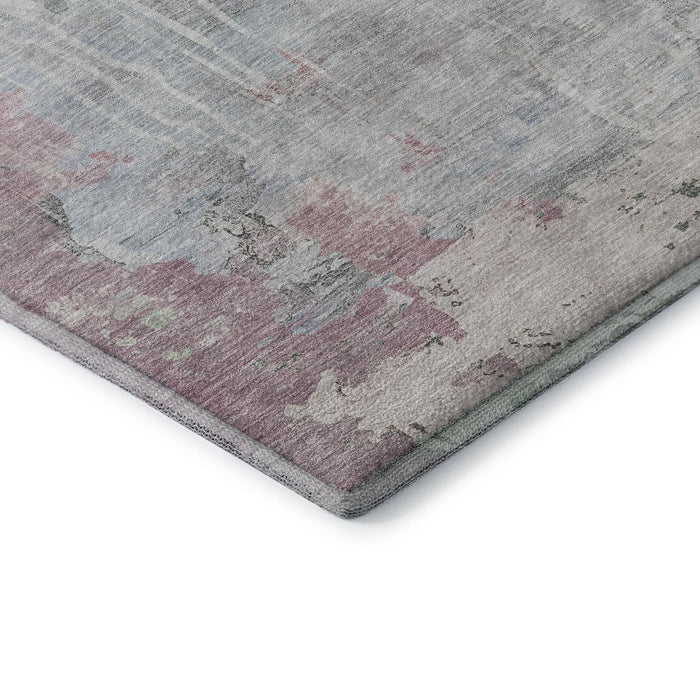 10' X 14' Abstract Washable Area Rug With UV Protection (692136) - Blue / Green / Gray
